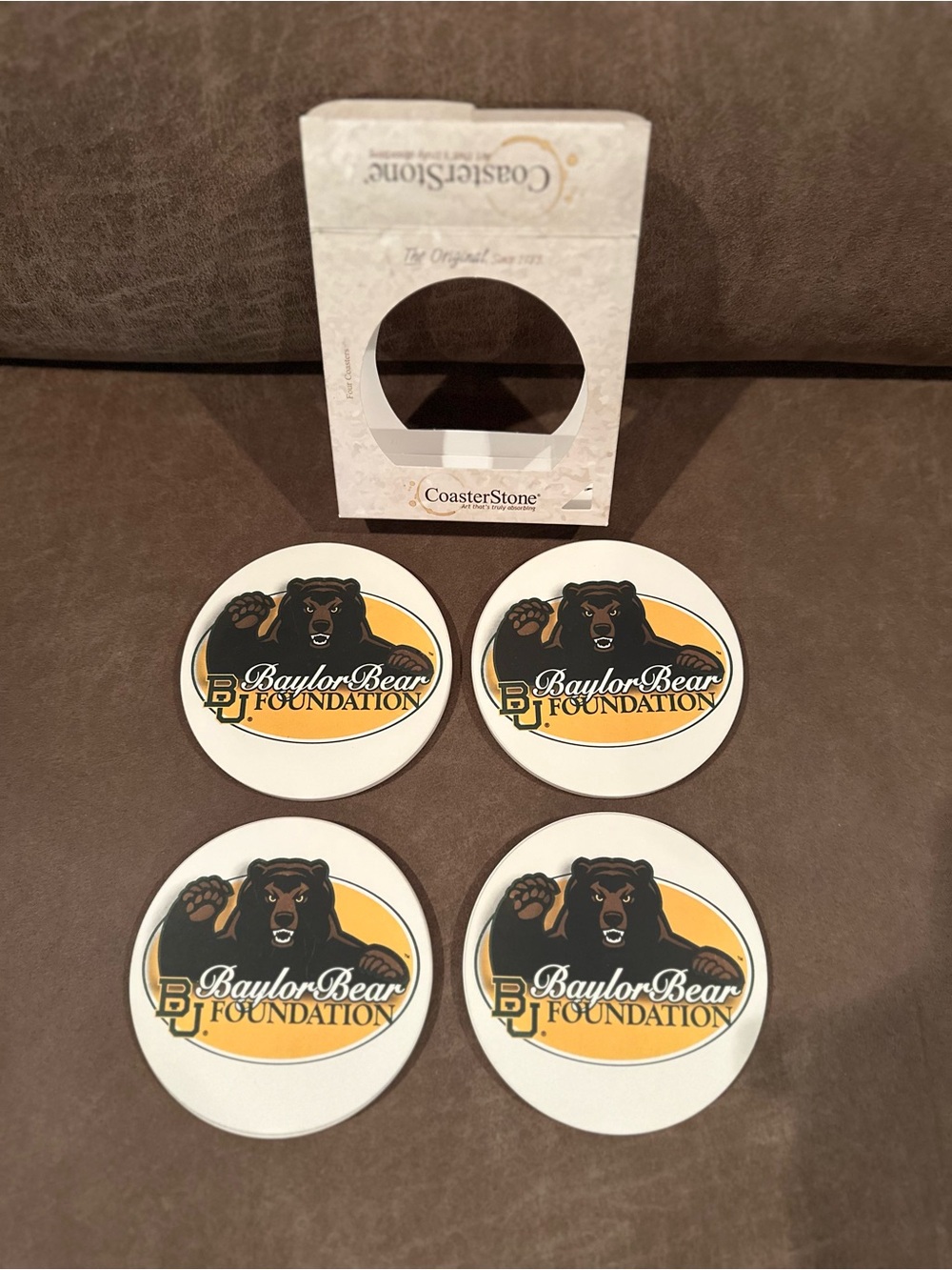 Baylor Bear Foundation Coaster Set